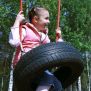 Miniaturka Wooden Tire Swing (3)