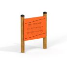Board with braile alphabet