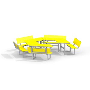 School Table & Bench HPL