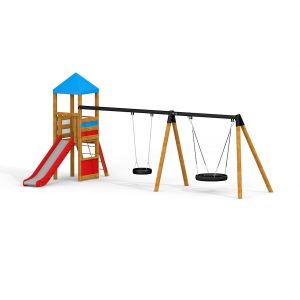 Bird Nest Swing with Tower