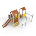 Tower playhouse wih a slide